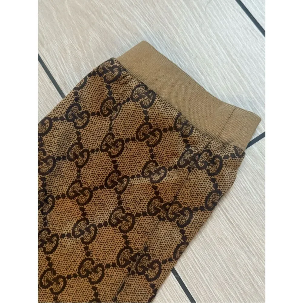Preloved Gucci Brown Monogram Track Pants size xl